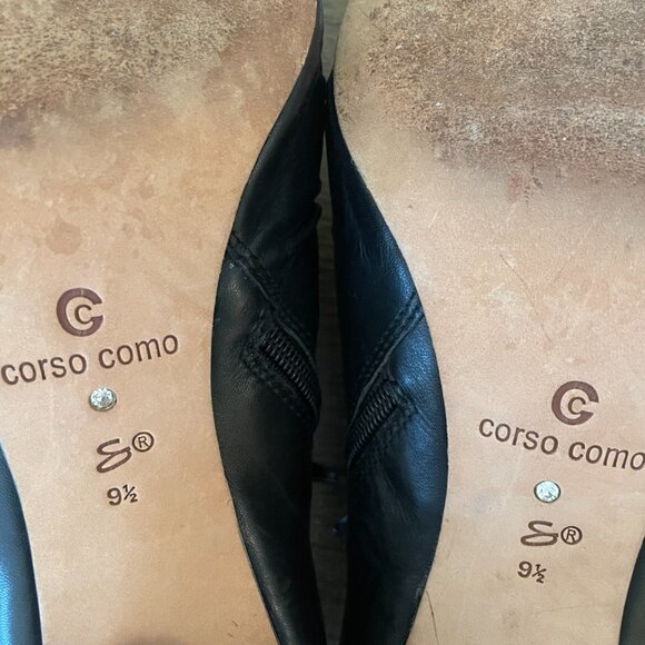 Corso Como Leather Open Toe Heel Size 9 1/5 - Picture 4 of 5